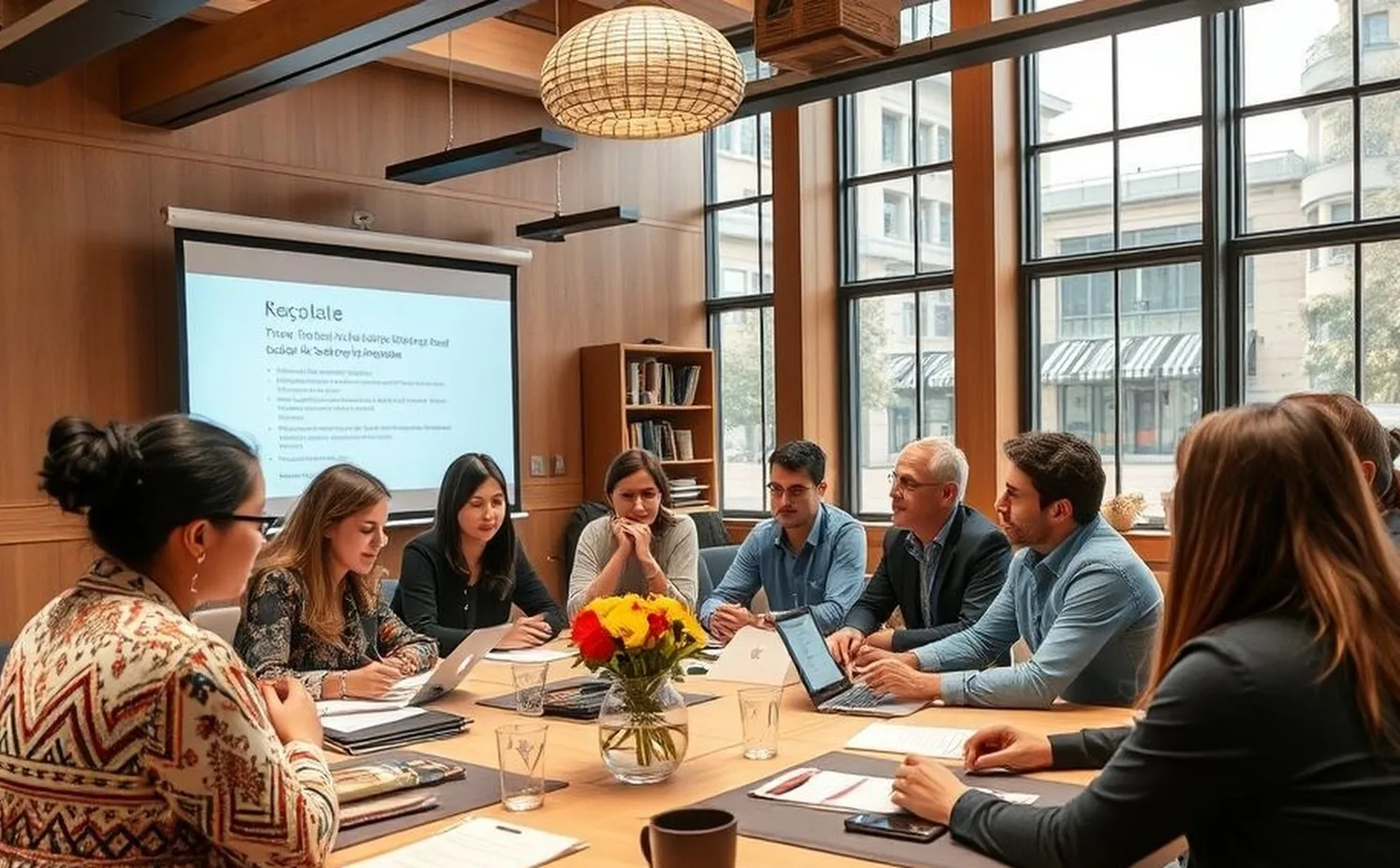 Cross-cultural business workshop